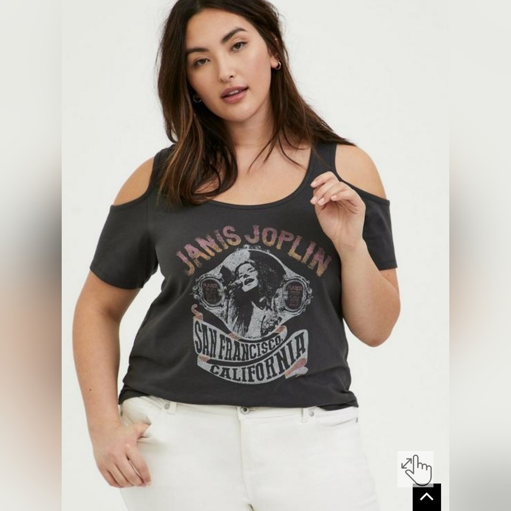 Janis Joplin Key Sleeve T-Shirt